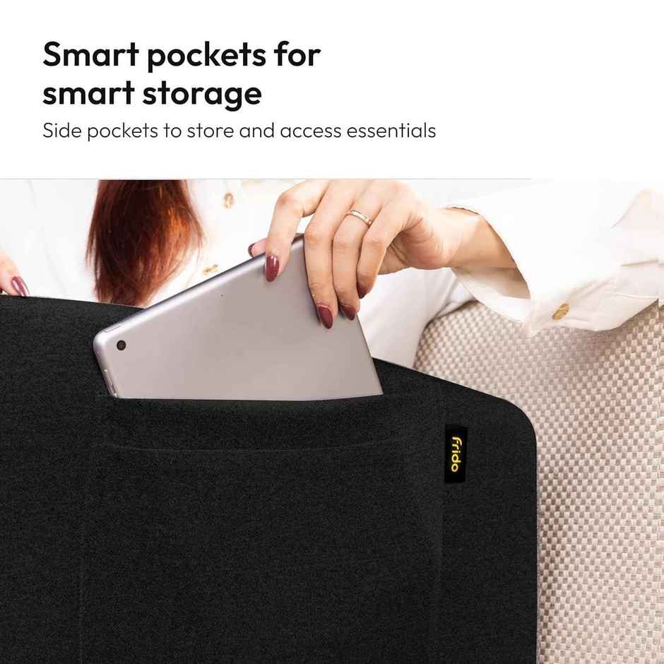 Frido Ultimate Lap Desk Pillow | Portable - Ergonomic | Black