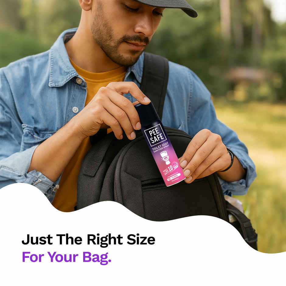 Pee Safe Toilet Seat Sanitizer Spray Floral Combo