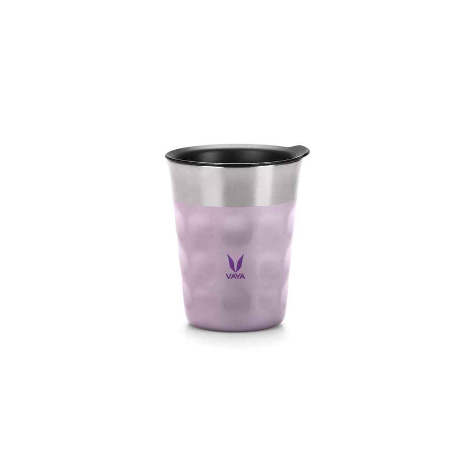 VAYA POPCUP Insulated Coffee Mug with Lid 250ml, Stainless Steel - Purple