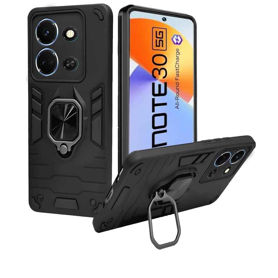 Artistque Case For Infinix Note 30 5G Back Cover - Ring Stand Armor Cover