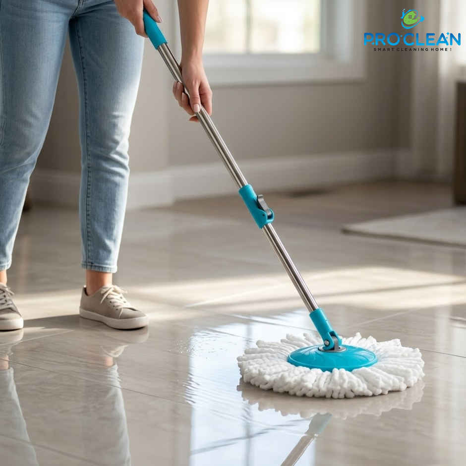 Proclean Refill Set Bucket Spin Mop | Telescopic Handle and Mop Disc
