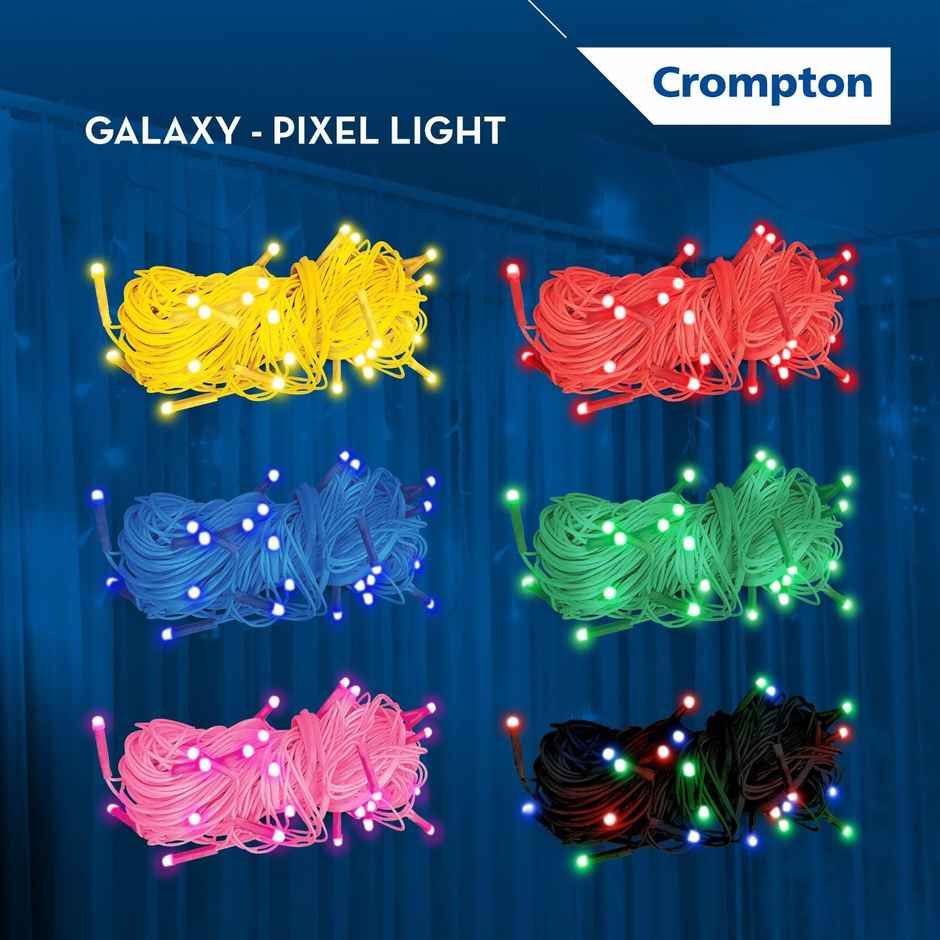 Crompton LED Galaxy Pixel Light 10 m | Blue