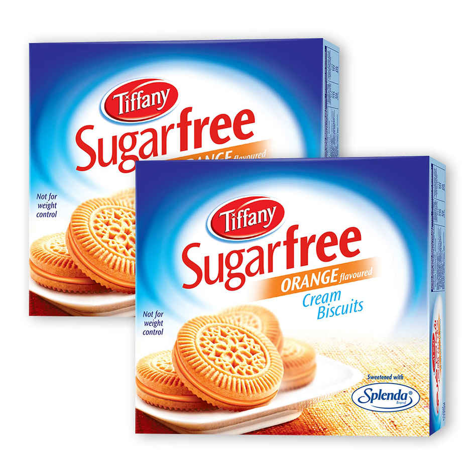 Tiffany Sugar Free Orange Flavour Cream Biscuits