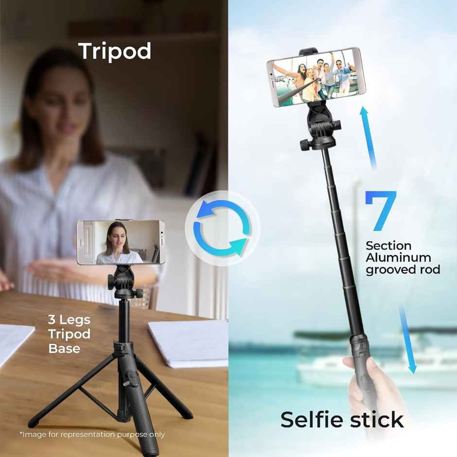 Digitek Dtr-525 Ss 160 Cm Long Tripod Selfie Stick With Wireless Remote