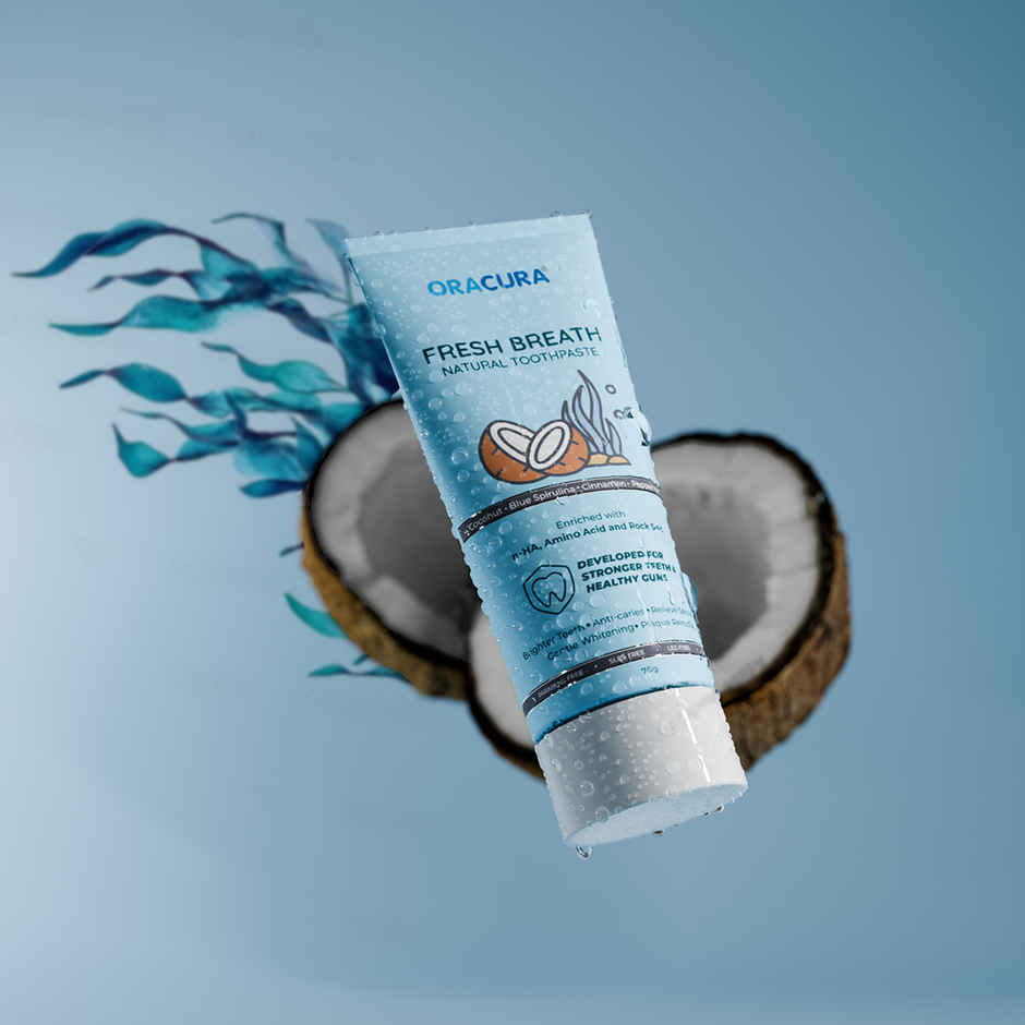 Oracura Fresh Breath Natural Toothpaste Coconut Combo