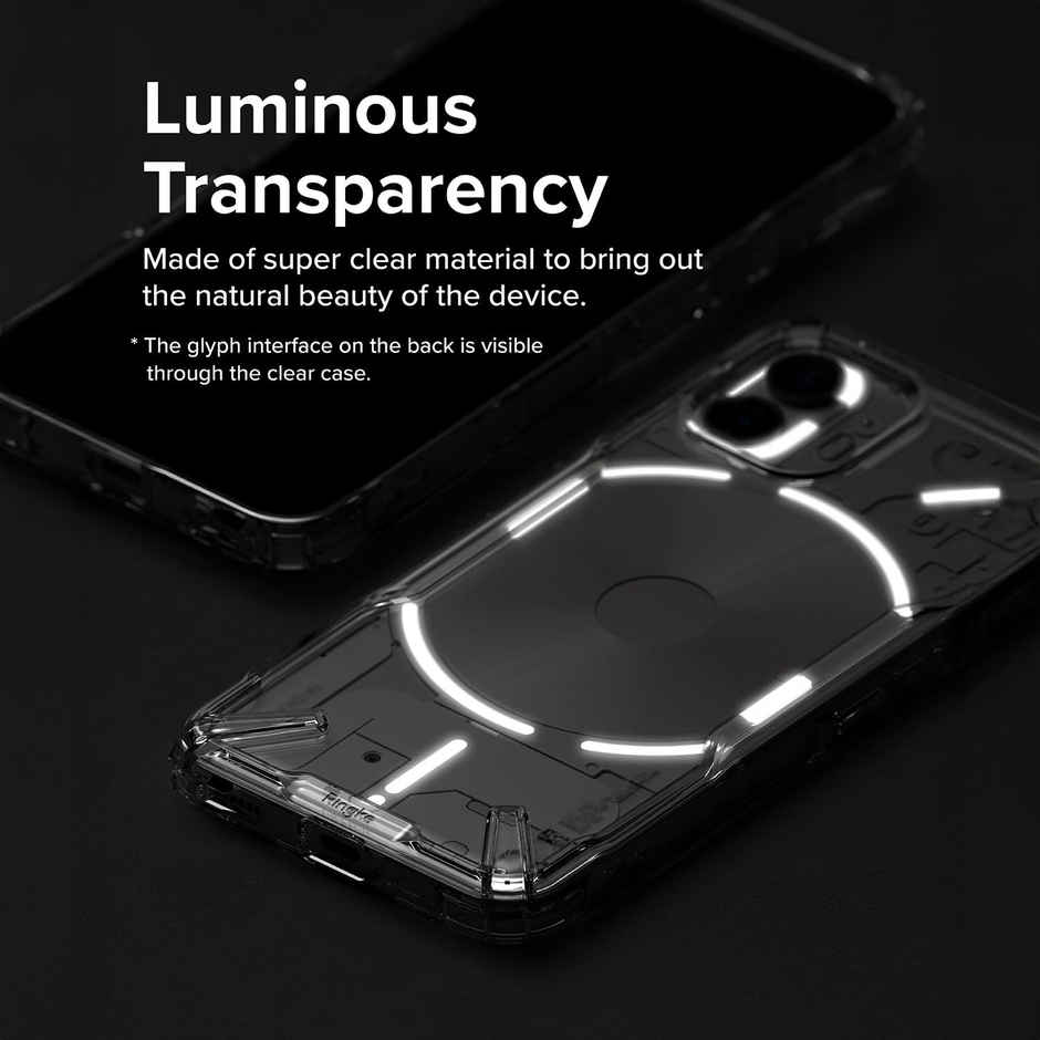 Ringke Nothing Phone | 2 Back Cover Case | Fusion X - Smoke Black