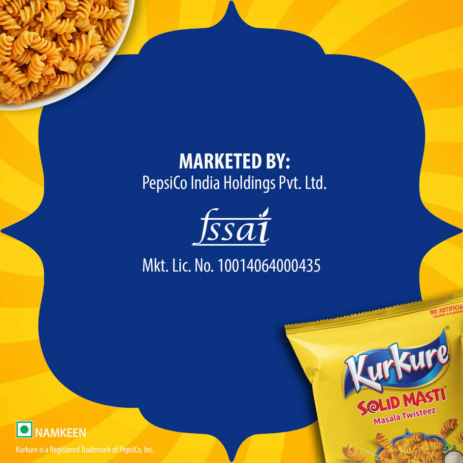 Kurkure Namkeen Solid Masti Masala Twisteez Snacks