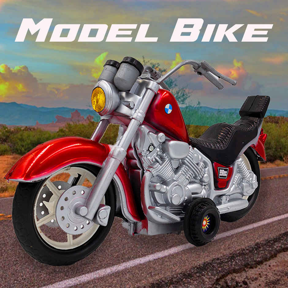 Toybharat Model Bike | Friction Power Toys | Birthday Gift for Kids - Multicolour | Assorted