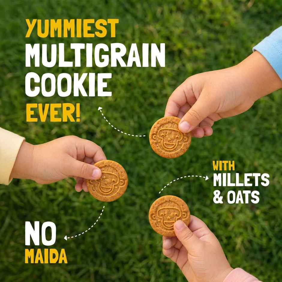 Slurrp Farm No Maida No Palm Oil Banana Oat Cookies | Yummy Biscuits For Kids