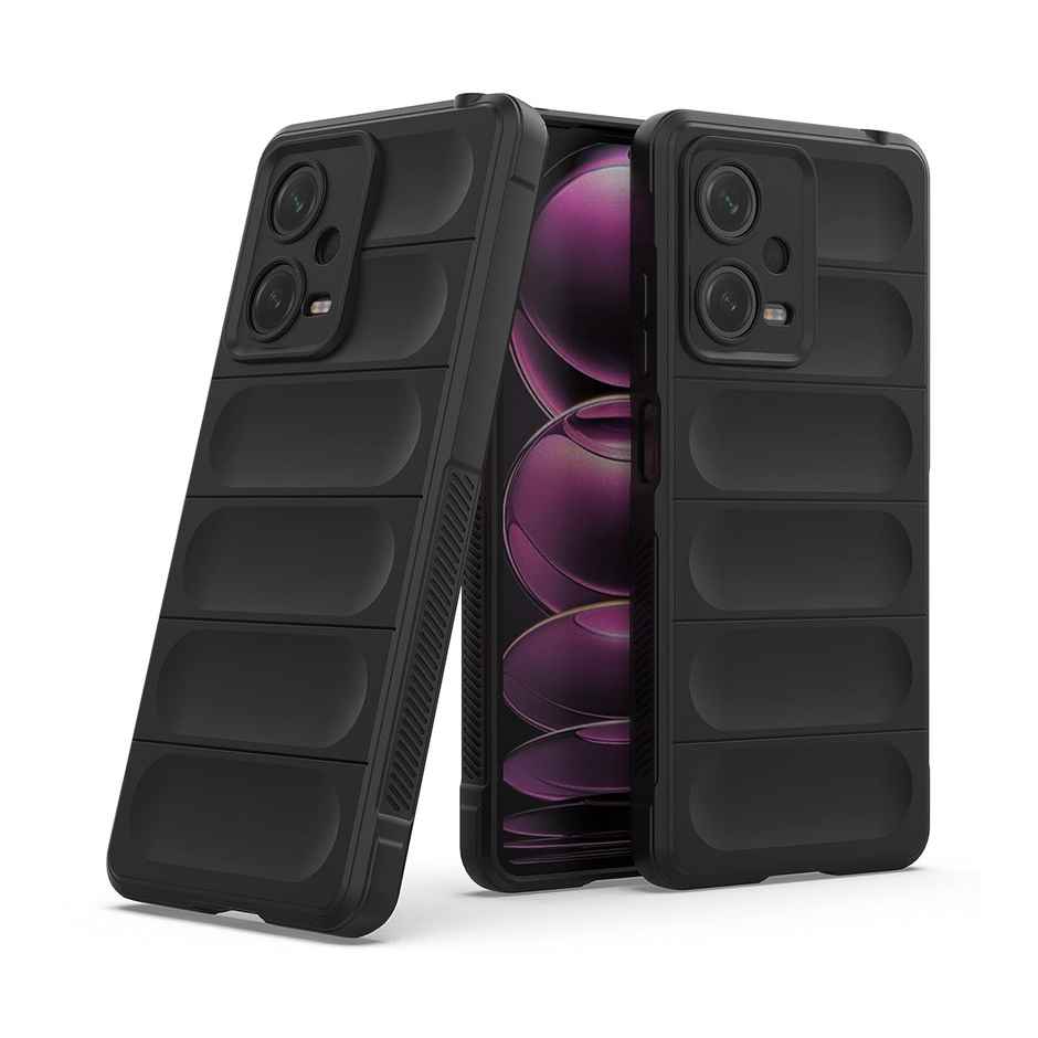 Zapcase Back Cover for Redmi Note 12 5G, Poco X5 5G | Magic-Black