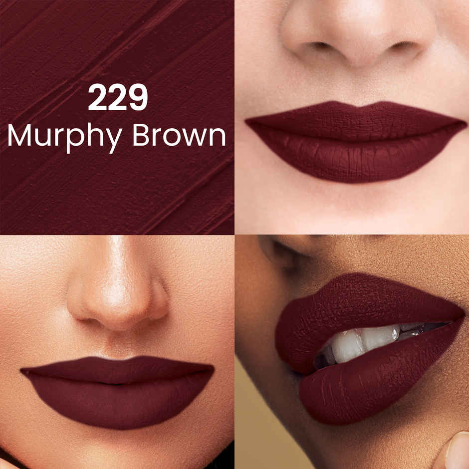 Swiss Beauty Pure Matte Lipstick | 229 Murphy Brown
