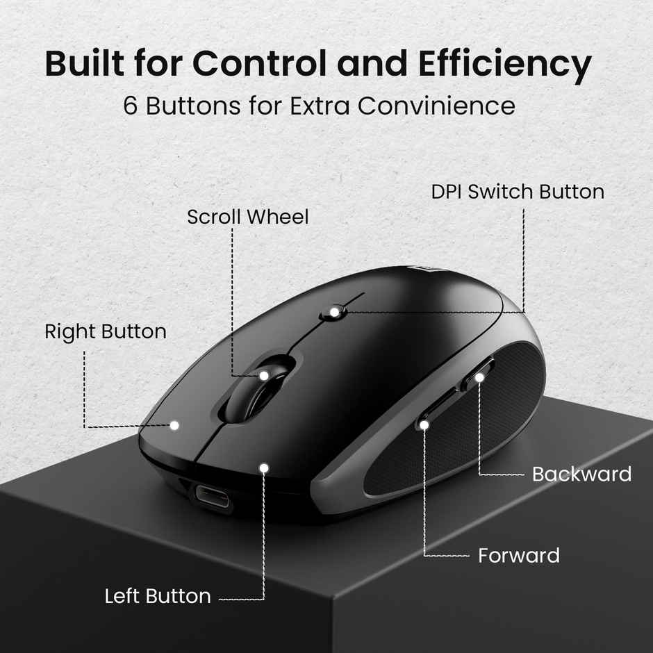 Portronics Toad Iii Dual Mode Rechargeable Mouse