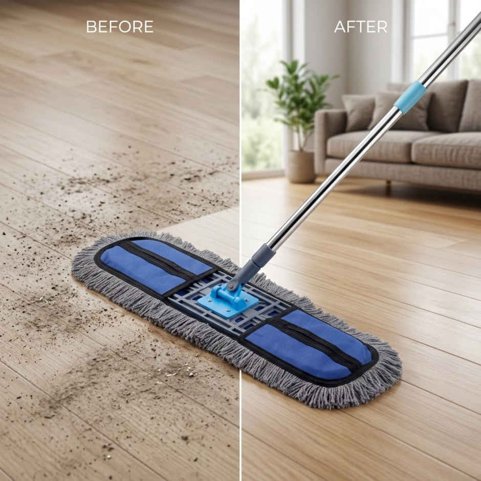 Proclean 360 Degree Dry Mop with 52 Inch Handle & With Refill Microfiber