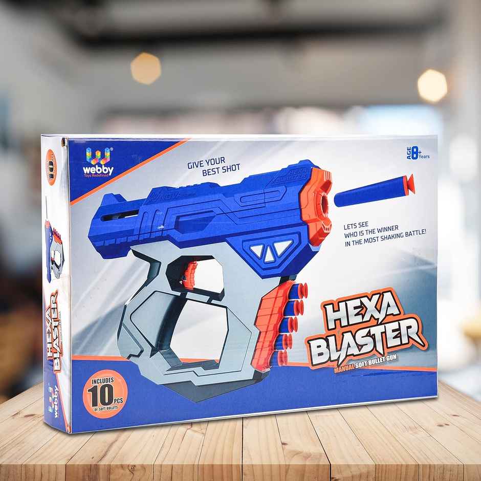 Webby Toys Soft Bullet Toy Gun 8+ Years