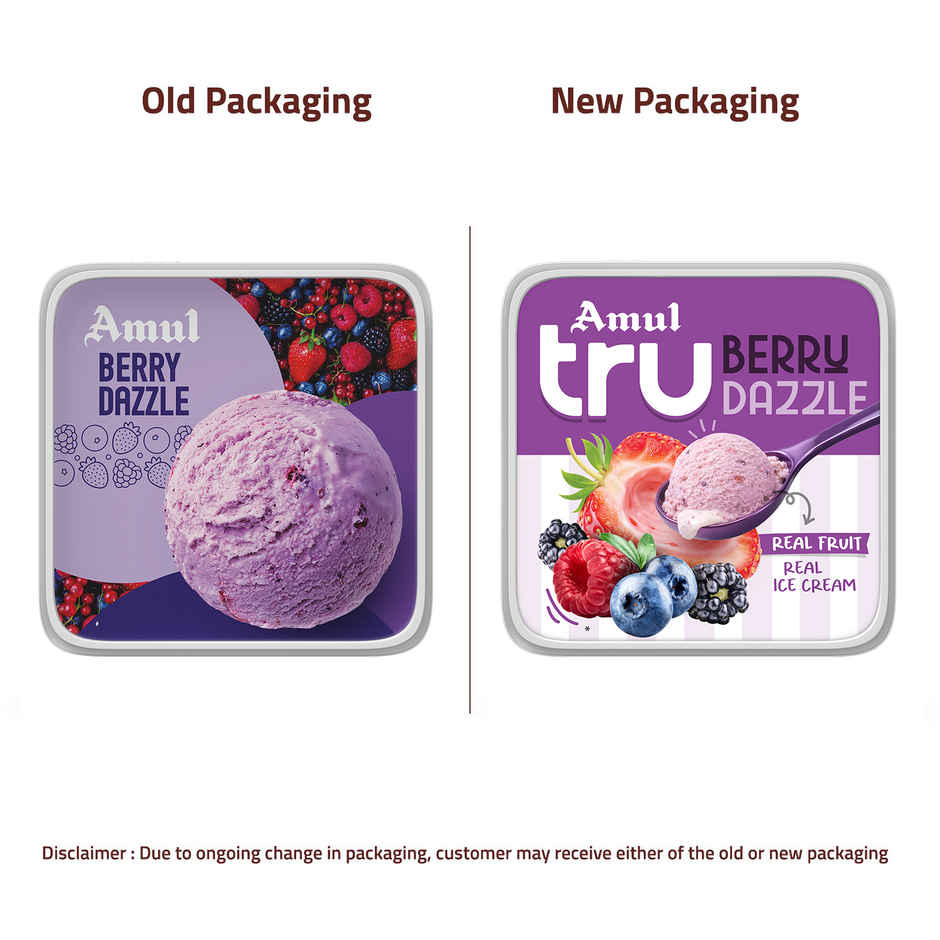 Amul Tru Berry Dazzle Ice Cream Tub