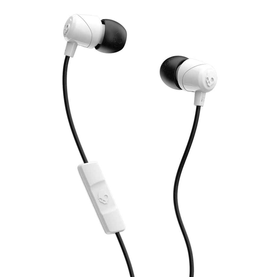 Skullcandy Jib In-Ear Wired Earbuds,Noise Isolating,Microphone-White( 3.5mm Jack)