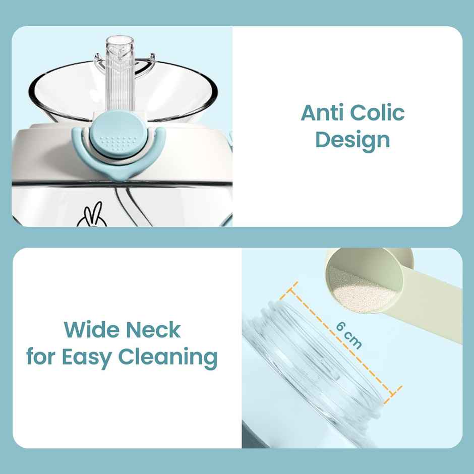 R for Rabbit Tritan Bumble 330 ml Baby Sipper Water Bottle Blue