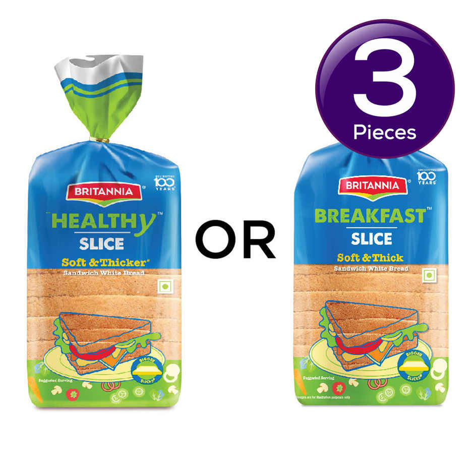 Britannia Breakfast Slice White Bread Combo