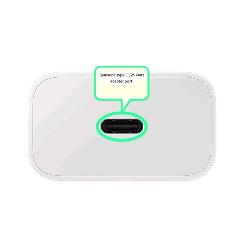 Samsung Original 25W Type-C Travel Adaptor With Cable White