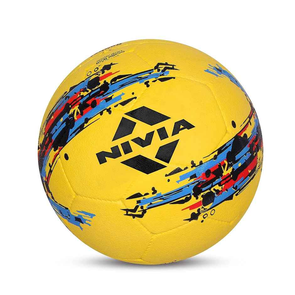 Nivia Storm Moulded Football | Size 5 | Yellow