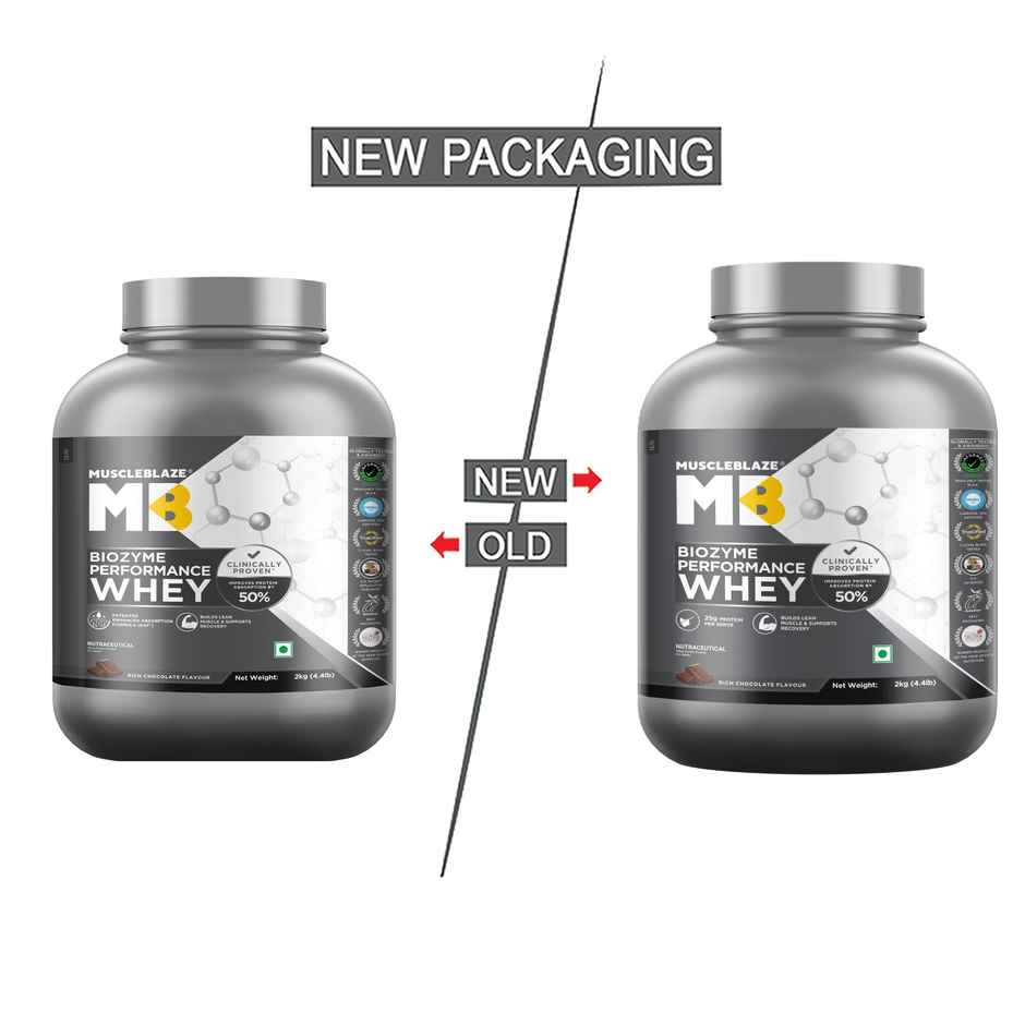 Muscleblaze Biozyme Performance Whey Protein Powder, (Rich Chocolate)