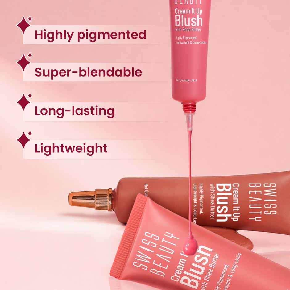 Swiss Beauty Cream It Up Blusher With Shea Butter - 4 Copper Cheeks