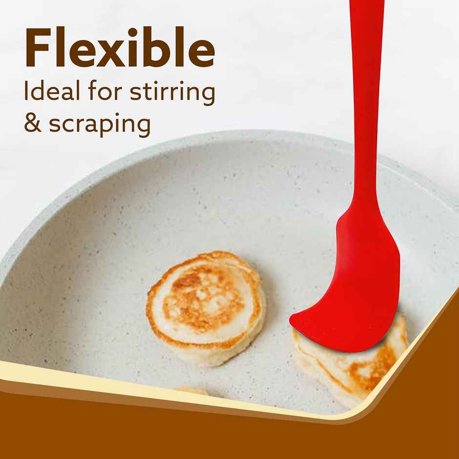 Agaro Delux Silicone Spatula Set of 6 , Cooking and Mixing, For Non-Stick Cookware