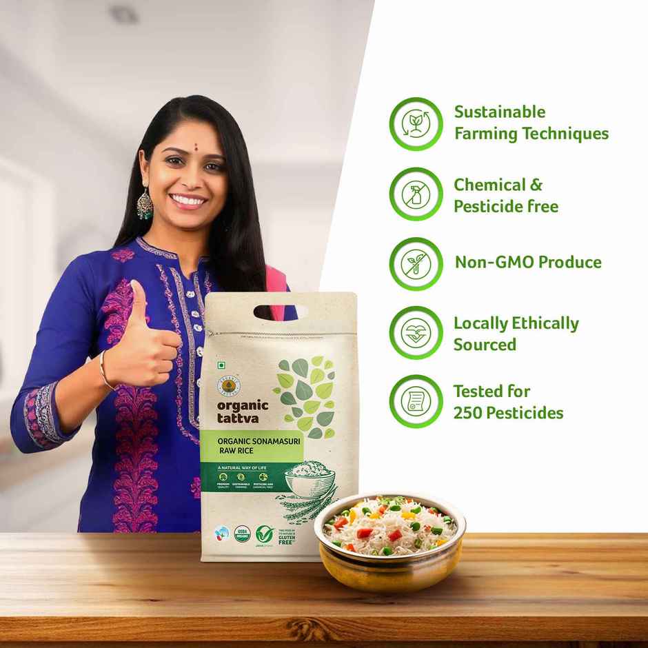 Organic Tattva Organic Sonamasuri White Rice