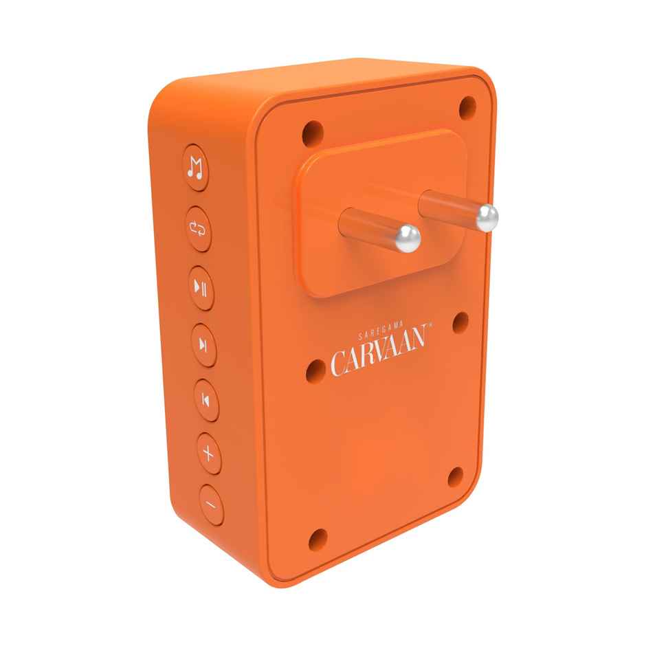 Saregama Carvaan Bhakti Plug Play Devotional Music Player,With 25 Mantras And Chalisa,Orange)