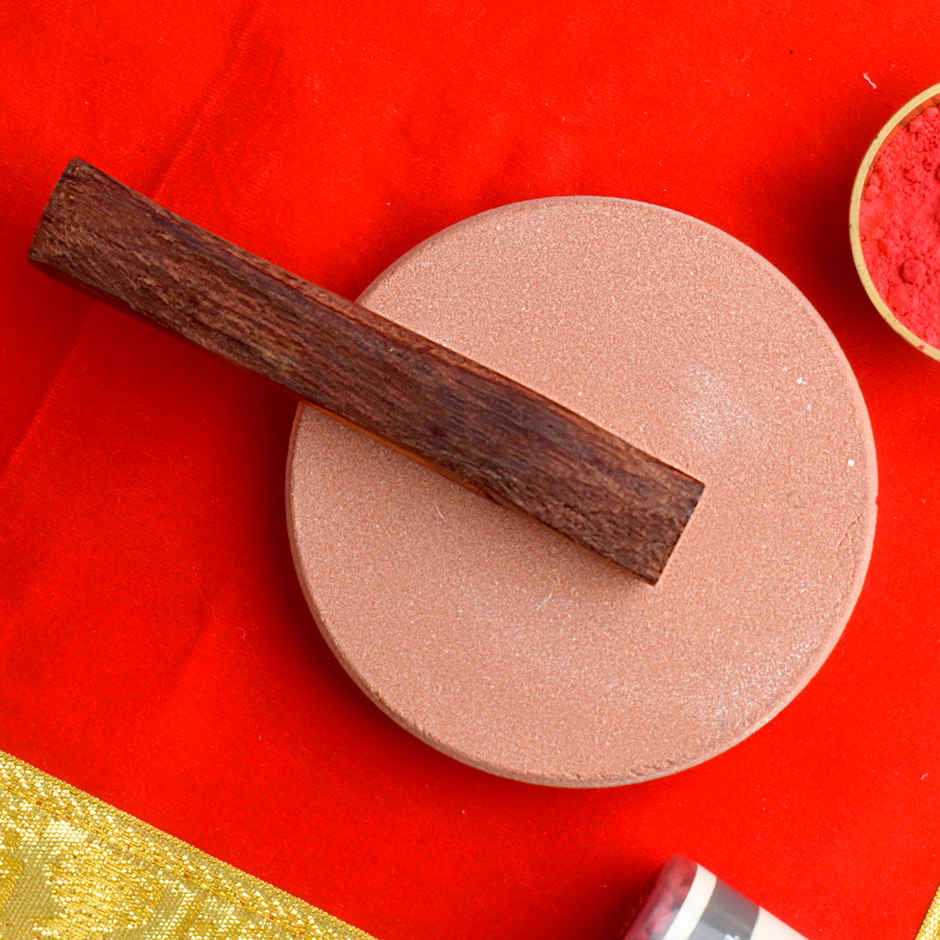 Sandalwood Stick Rubbing Stone (Chakla) | Satvik