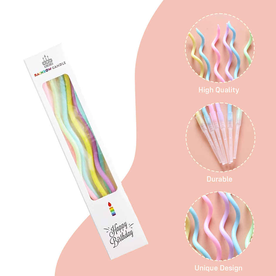 Pastel Spiral Candles | Party Propz