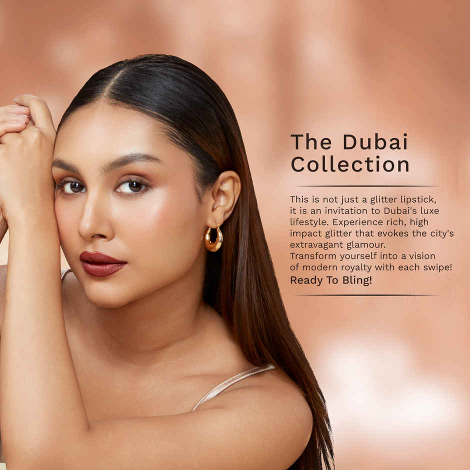 Pilgrim Dubai Luxe Lifestyle My Habibi 07 Glitter Lipstick For Women