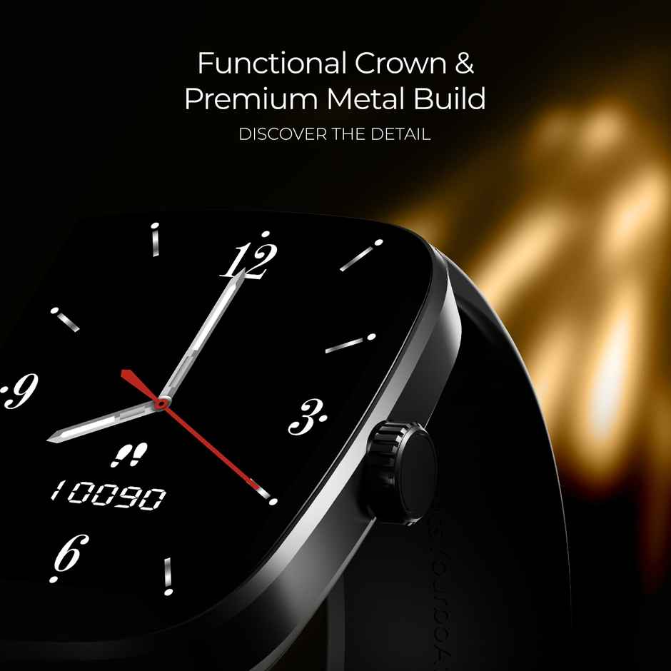 boAt Ultima Regal Smartwatch | 2.01" AMOLED Display | BT Calling | Functional Crown - Active Black