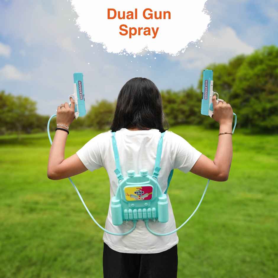 Dual Mouser Gun Holi Water Tank Pichkari | Tota
