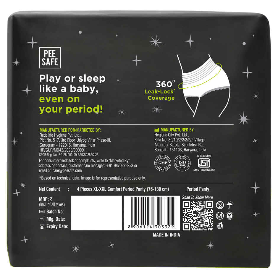 Pee Safe Comfort Period Panty (XL-XXL)