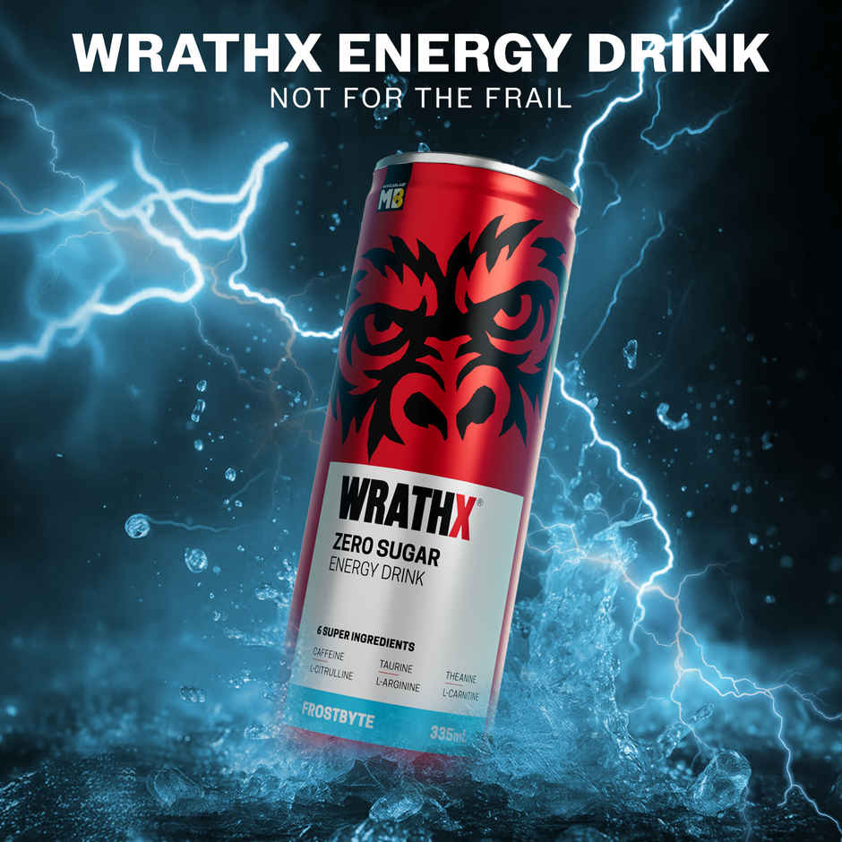 MuscleBlaze WrathX Zero Sugar Energy Drink Frostbyte Combo