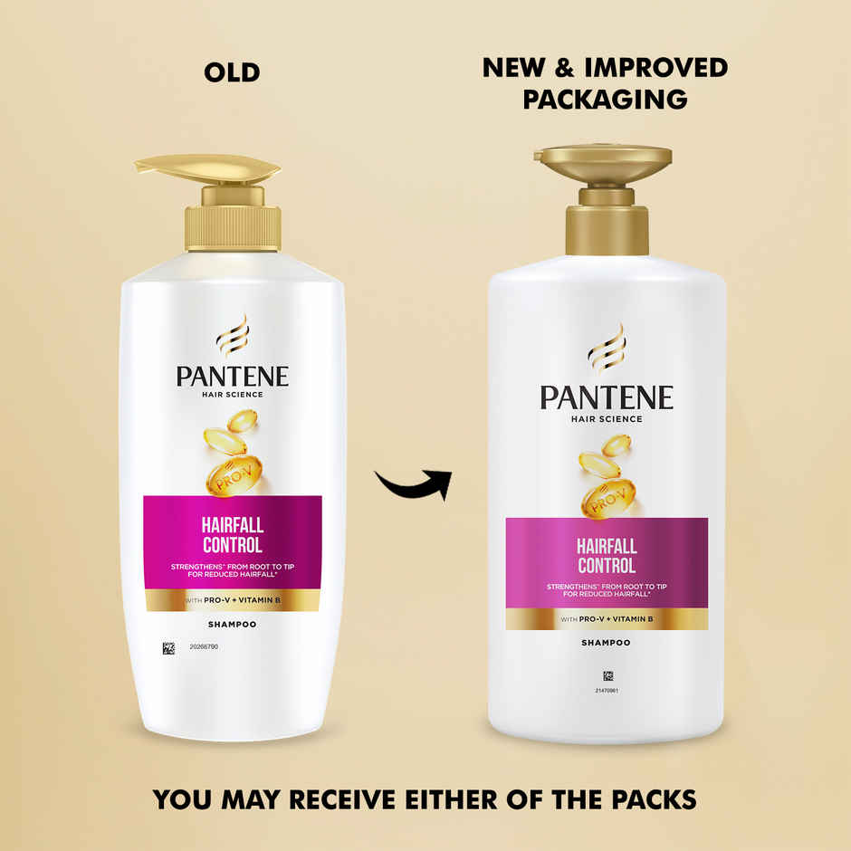 Pantene Hairscience Hairfall Control Shampoo Lesser Hairfall,With Vitaminb