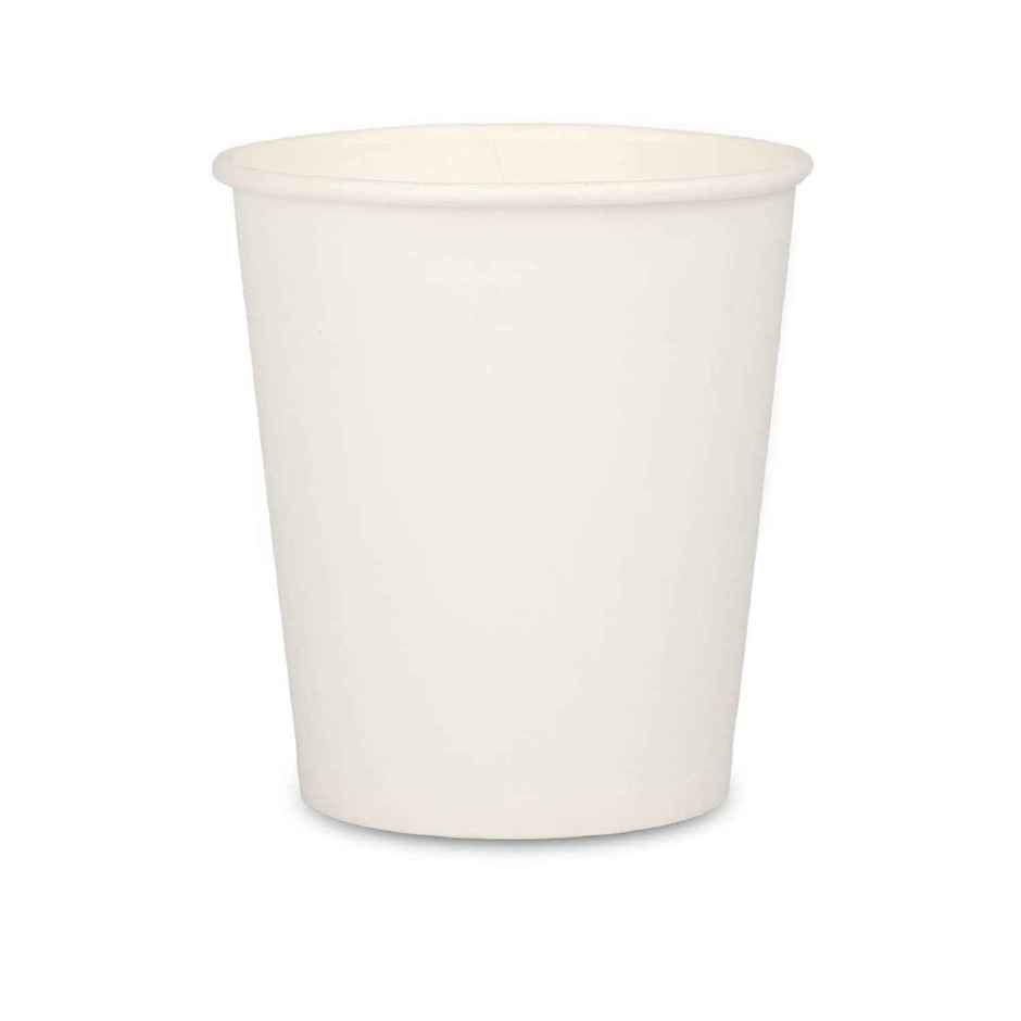 Disposable Premium Paper White Glass | 250 ml | Pack of 25 | 280 GSM | Tempware