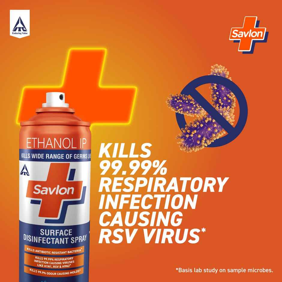 Savlon Surface Disinfectant Spray 170g | For Surfaces - Hard, Soft |Fresh Fragrance