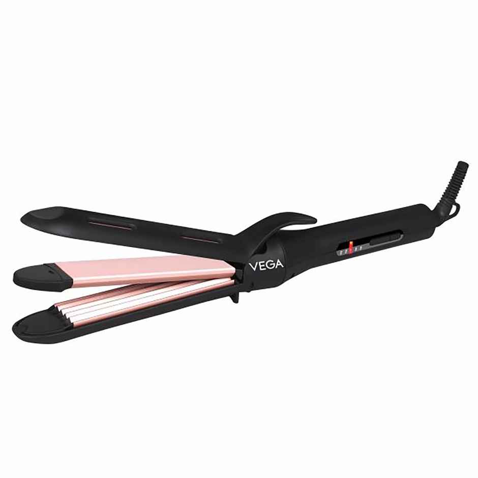 Vega K-Glam 3 in 1 Hair Styler- Straightener, Curler & Crimper with Adjustable Temprature | VHSCC-04