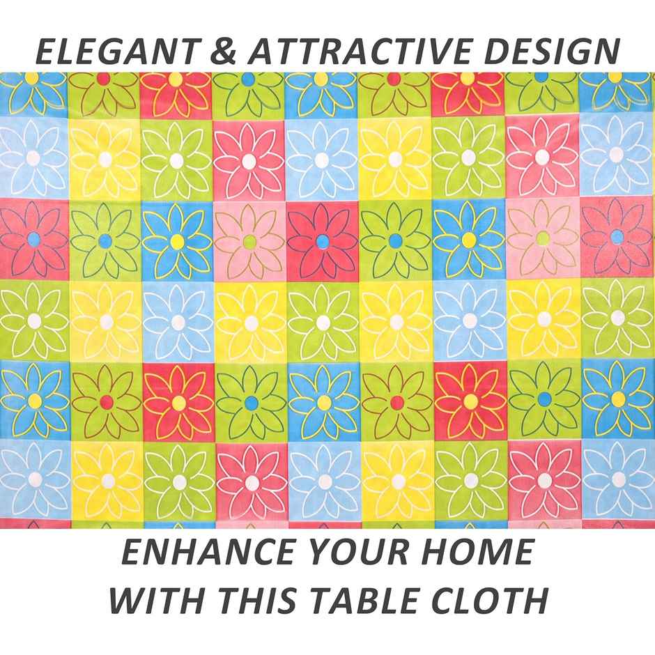 Kuber Industries Table cloth|Center Table cover|Round Table Cover|Table Cover 4 Seater|Multicolour