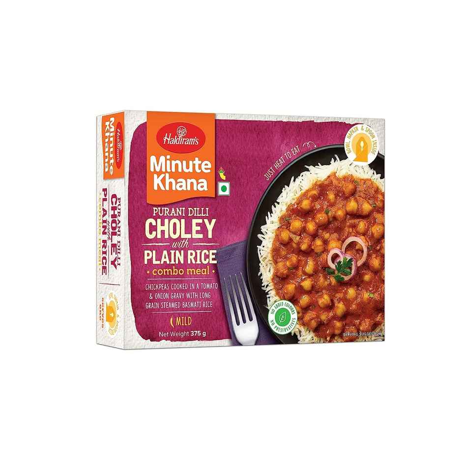Haldiram's Ready To Eat Delhi Choley With Plain Rice