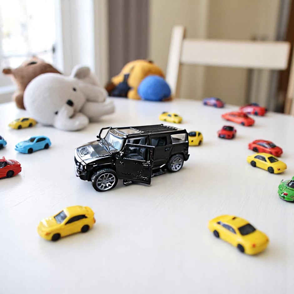 Toyshine 1:32 Scale Die Cast Racing H2 Model Vehicle Toy Car With Pull Back Function, Black