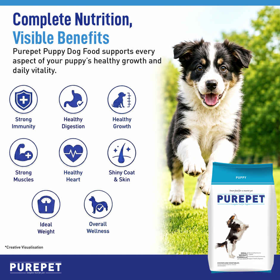 Purepet Chicken & Veg Puppy Dry Dog Food