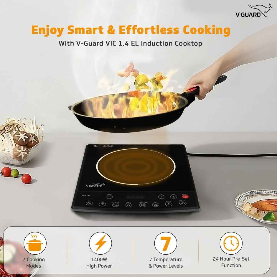 V-Guard Vic 1.4 El Induction Cooktop / 1400 Watt