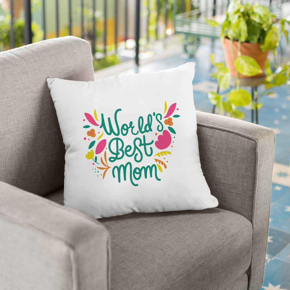 Happy Mail World's Best Mom Ever Cushion Cover