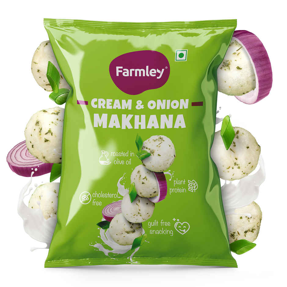 Farmley Cream And Onion Makhana | Roasted In Olive Oil
