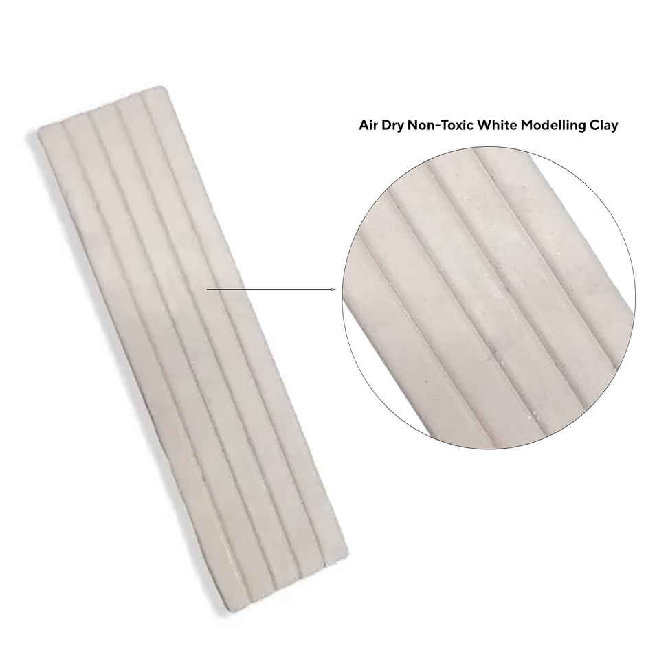 Air Dry Non-Toxic White Modelling Clay | Mangal Bhawan