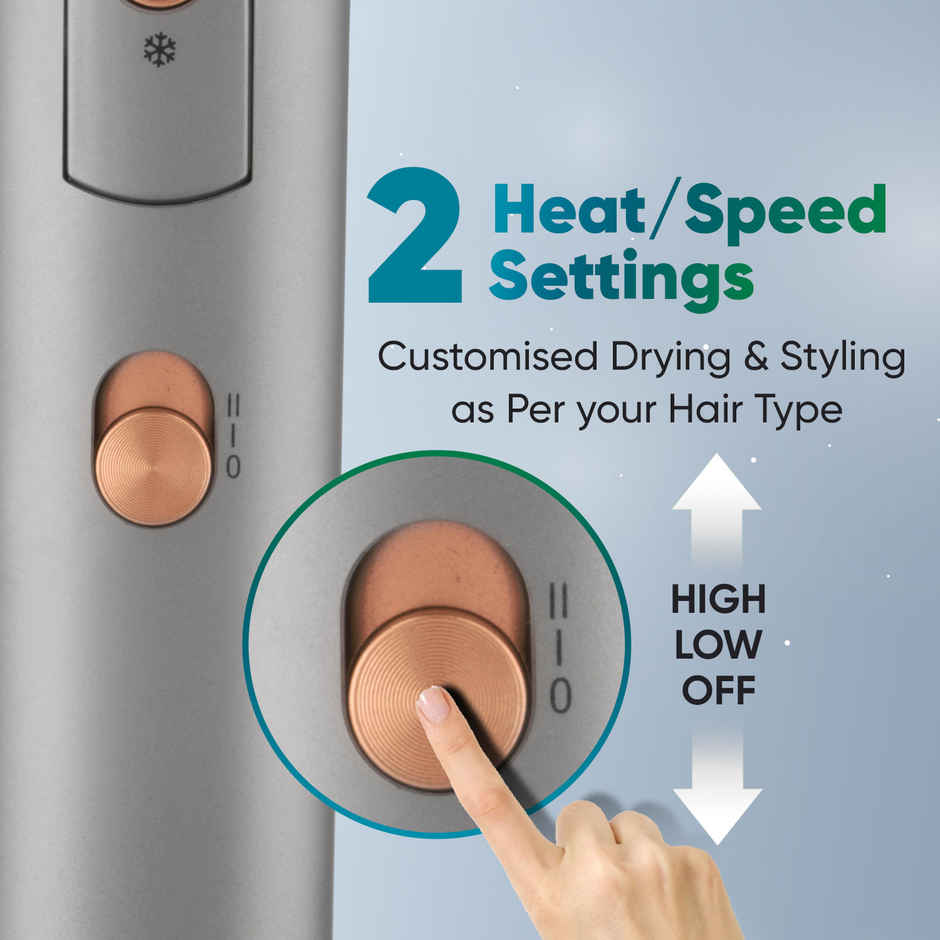 Vega Ionic 1200-1400W Hair Dryer with Cool Shot Button, 2 Heat/Speed Setting, (VHDH-28)