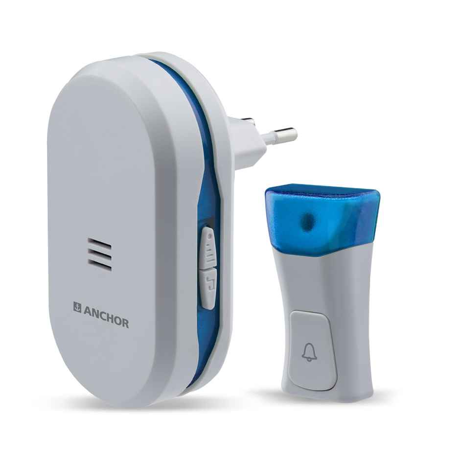 Panasonic Wireless Doorbell With 45 Selectabeble Tunes, 22720, Grey